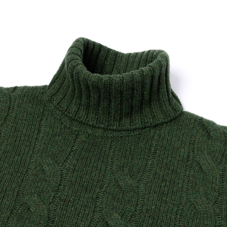 Knitwear | Di Poldo Delle Alpi Torino" Turtleneck Sweater In Pure Cariaggi Cashmere - Hand