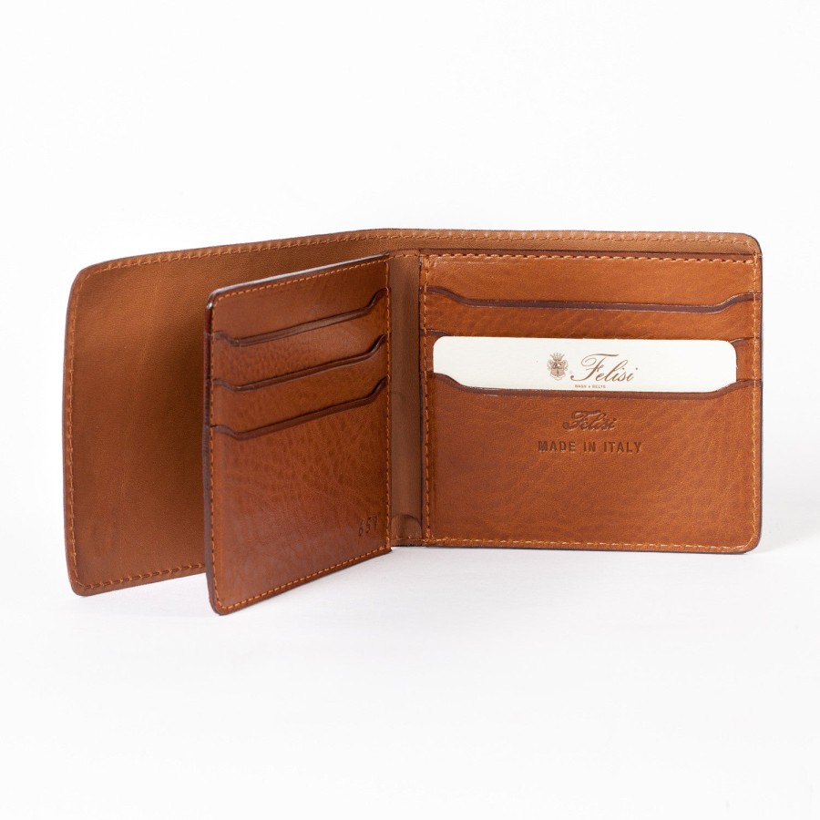 Small Leather Goods | Felisi Cognac-Colored Wallet