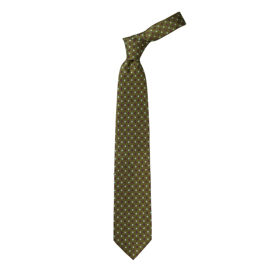 Ties | E. Marinella Mj Exclusive: Patterned Tie Made Of Pure English Silk