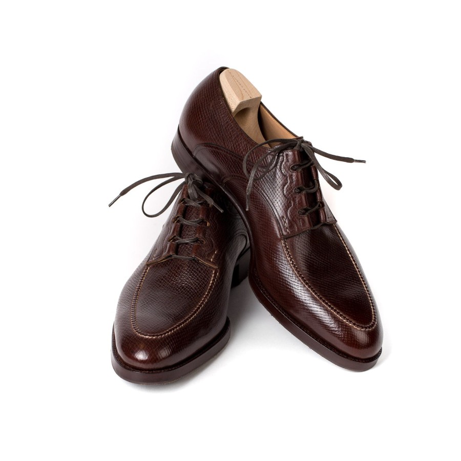 Mto | Saint Crispin's Derby "Ghillie" Made Of Brown Calfskin "Russian Calf" - Purely Handcra