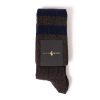 Stockings | Sozzi Knee Sock "College Stripe" Made Of A Cashmere Mix