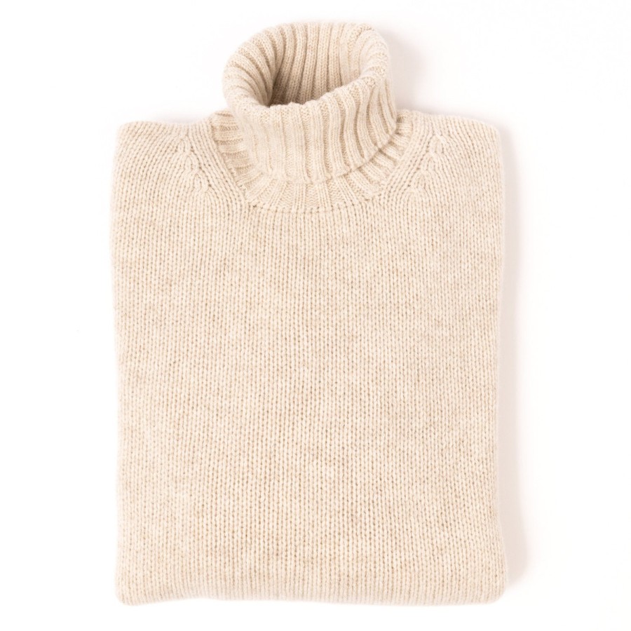 Knitwear | William Lockie Turtleneck Sweater "Alain Rollneck" Made Of 4 Ply Geelong Lambswool