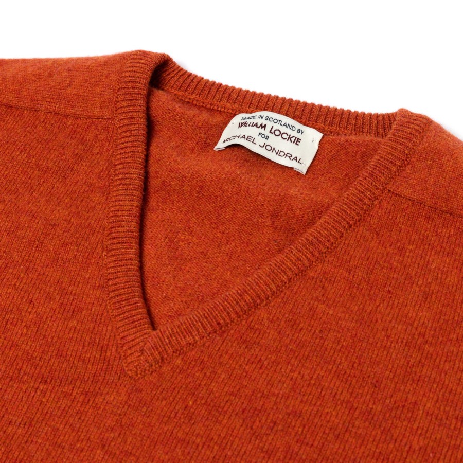 Knitwear | William Lockie Pure Geelong Lambswool "Leven Vee" Sweater - 2 Ply