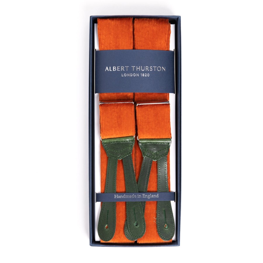 Braces | Albert Thurston Suspenders "Needlecord" For Buttoning