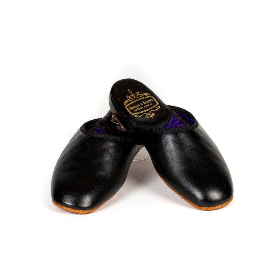 Homewear | Bowhill u0026 Elliott Bowhill & Elliot X Mj: Black Slipper Made Of Calfskin