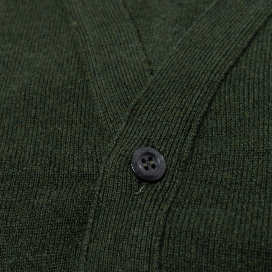 Knitwear | William Lockie Cardigan "Leven Cardigan" Made Of Geelong Lambswool - 2 Ply