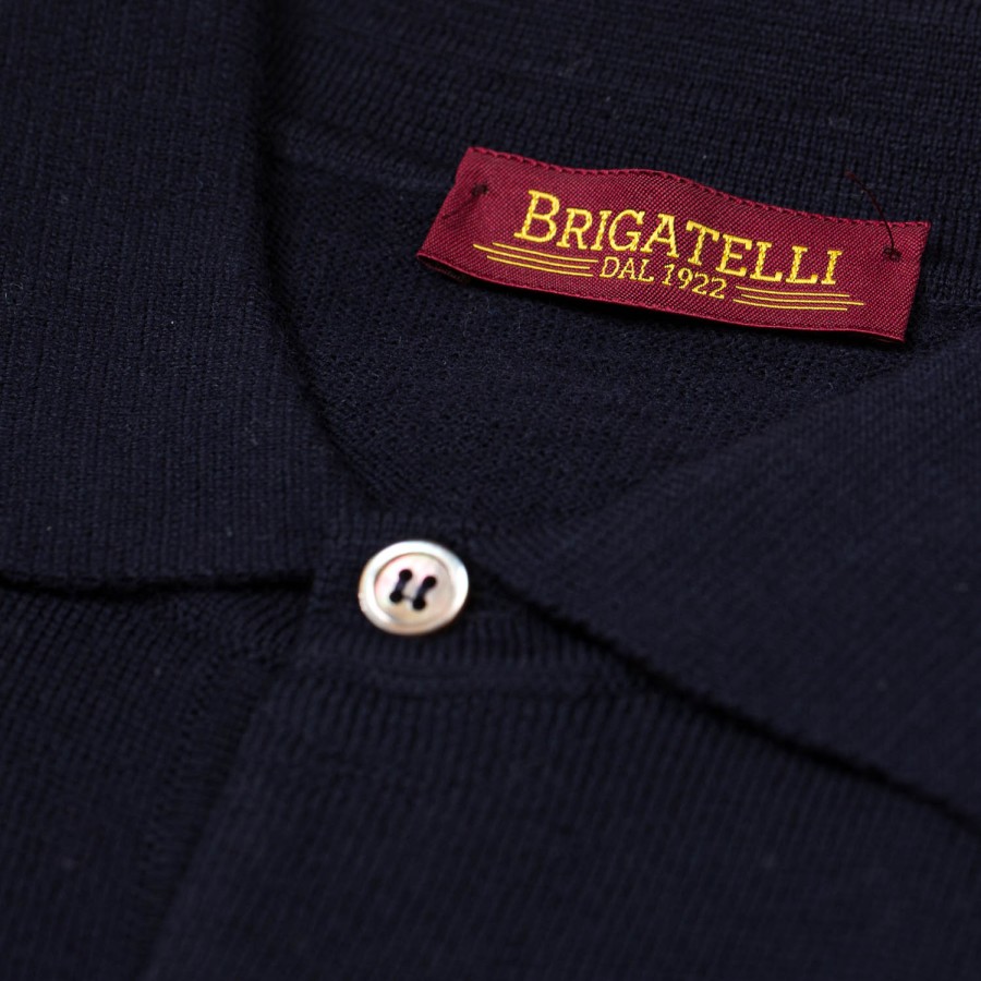 Knitwear | Brigatelli dal 1922 Brigatelli Dal 1922 Per Michael Jondral: Knitted Polo Made Of Finest M