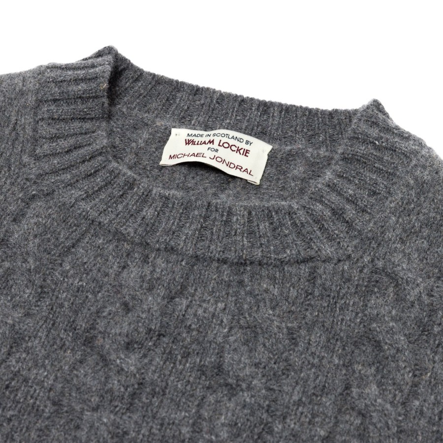 Knitwear | William Lockie Mj Exclusive: Sweater "Crew Cable-Rib" Made Of Pure Geelong