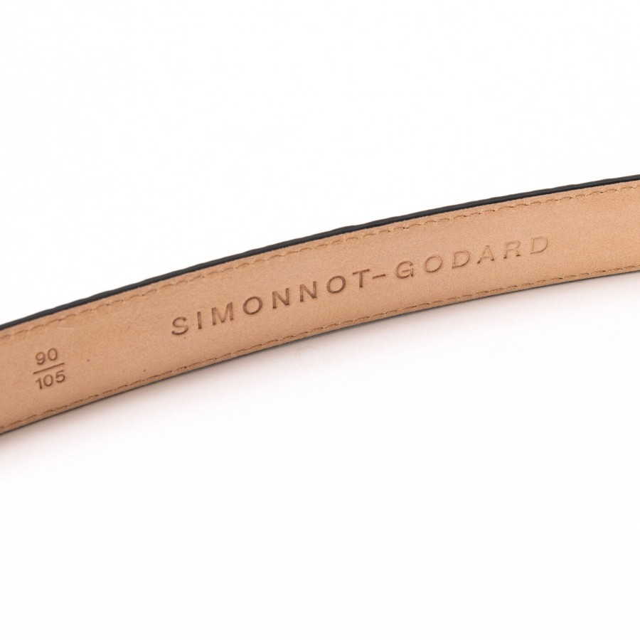 Belts | Simonnot-Godard Belt Made Of Original "Taurillons" Made Of Cub Leather - Handcrafted