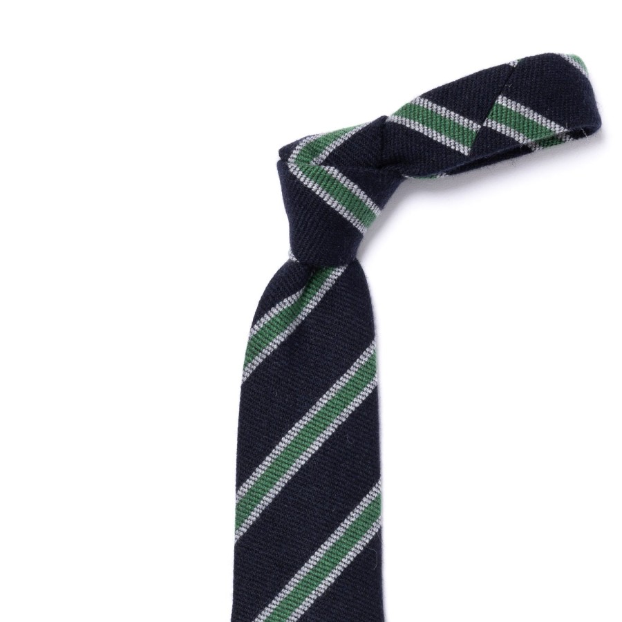 Ties | Cesare Attolini Ca Archivio Storico: Tie "Nuovo Collegio" In Pure Cashmere - Handrolle