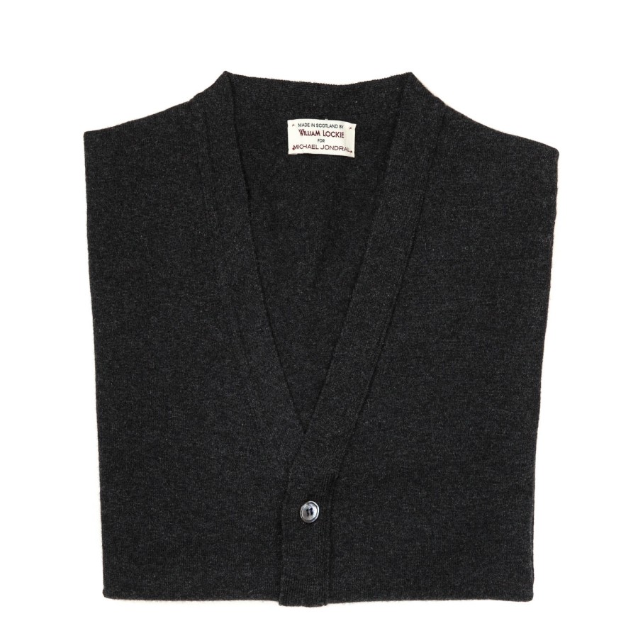 Knitwear | William Lockie Cardigan "Oxton Cardigan" Made Of Fine Scottish 1 Ply Cashmere