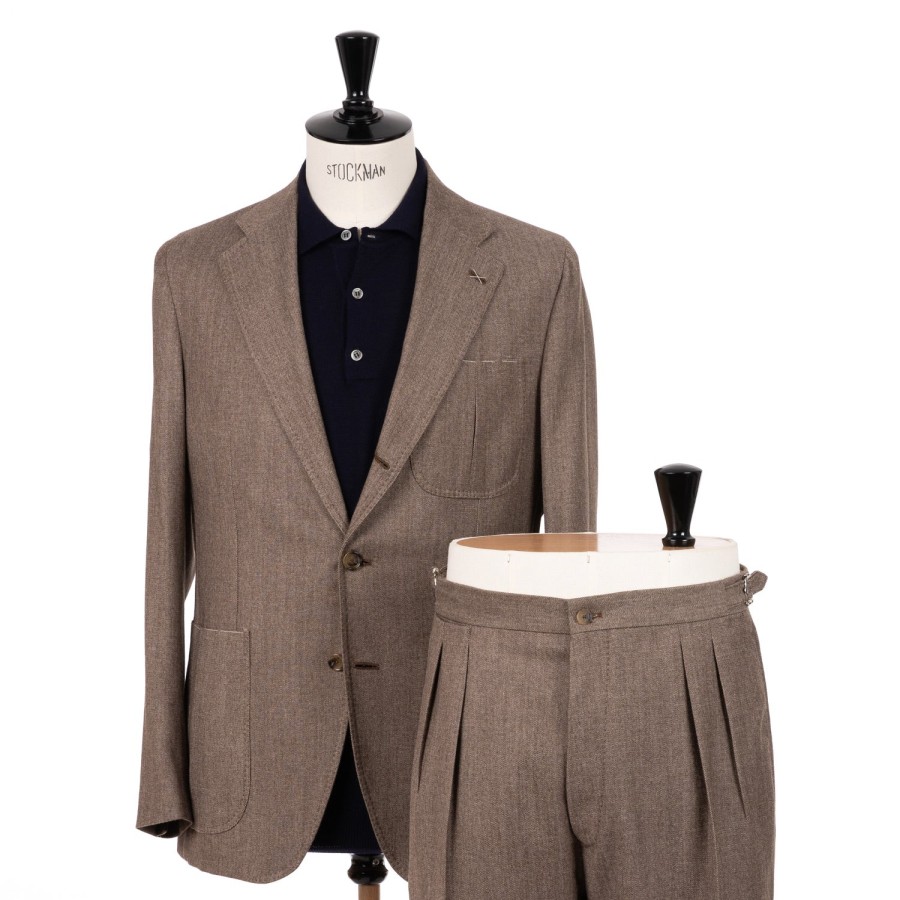 Suit & Jacket | De Petrillo Gentry Sport Suit Made Of Cotton And Wool By Ferla - Handm