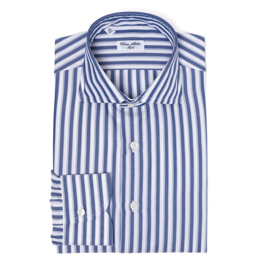 Shirts | Cesare Attolini Striped Shirt "Multipla Righe" In Fine Cotton Twill From Carlo Riva -