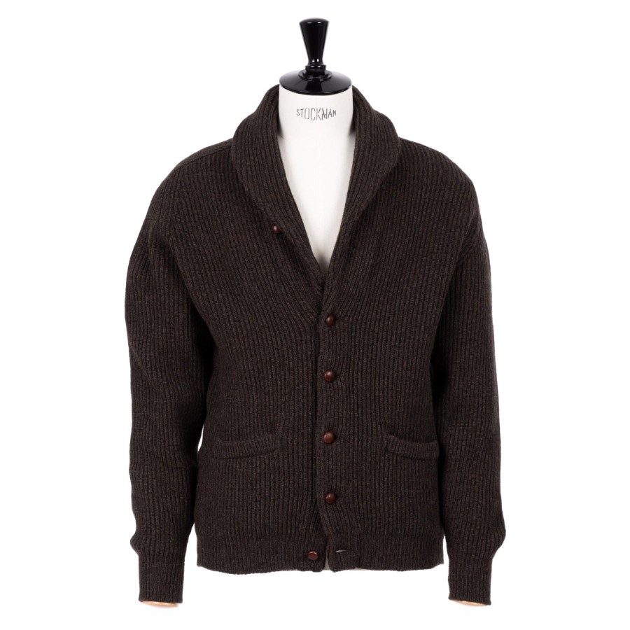 Knitwear | William Lockie Mj Exclusive: Shawl Cardigan "Iconic Shawl" Made From The Fi