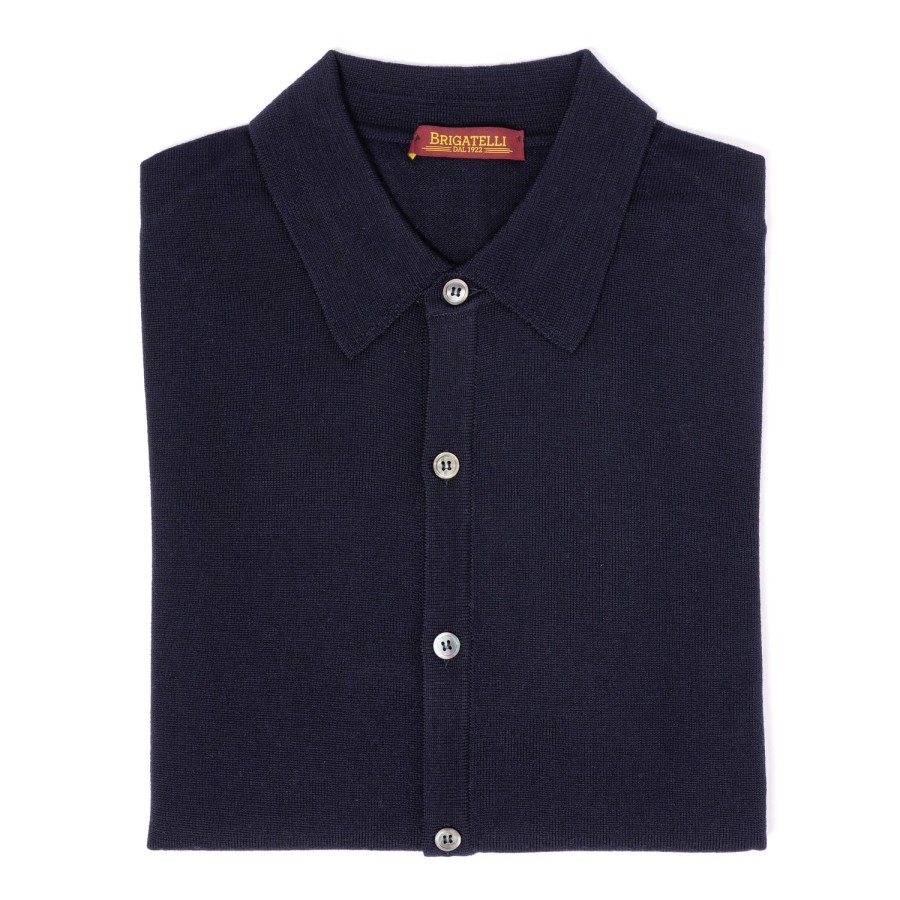 Knitwear | Brigatelli dal 1922 Brigatelli Dal 1922 Per Michael Jondral: Knitted Shirt In The Finest M