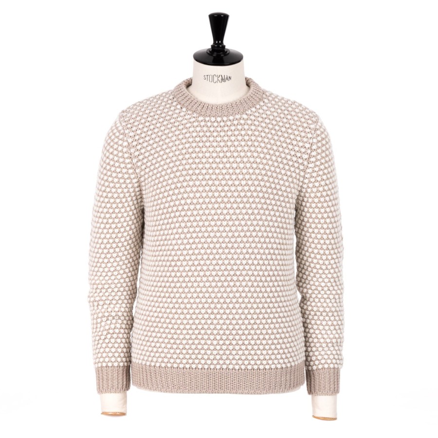 Knitwear | Settefili Settefili X Mj: Sweater "Motivo A Perline" In Pure Merino Wool