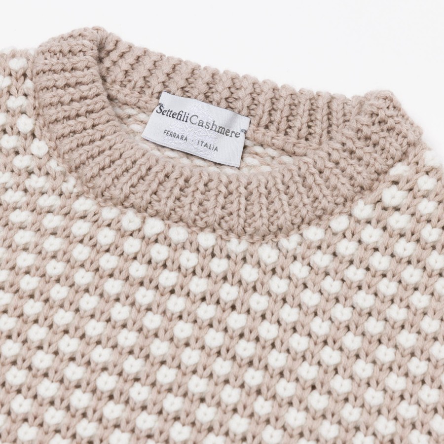 Knitwear | Settefili Settefili X Mj: Sweater "Motivo A Perline" In Pure Merino Wool