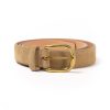 Belts | Simonnot-Godard Belt Made Of Original "Suede Skin" Calfskin - Handcrafted