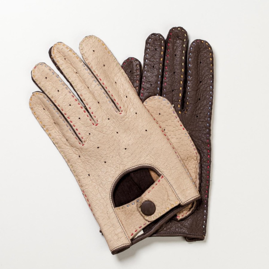 Gloves | Thomas Riemer Wien Perforated Glove "Salzburgring" Made Of Peccary Leather