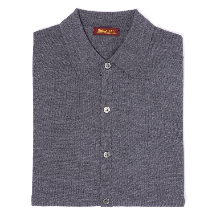 Knitwear | Brigatelli dal 1922 Brigatelli Dal 1922 Per Michael Jondral: Knitted Shirt In The Finest M