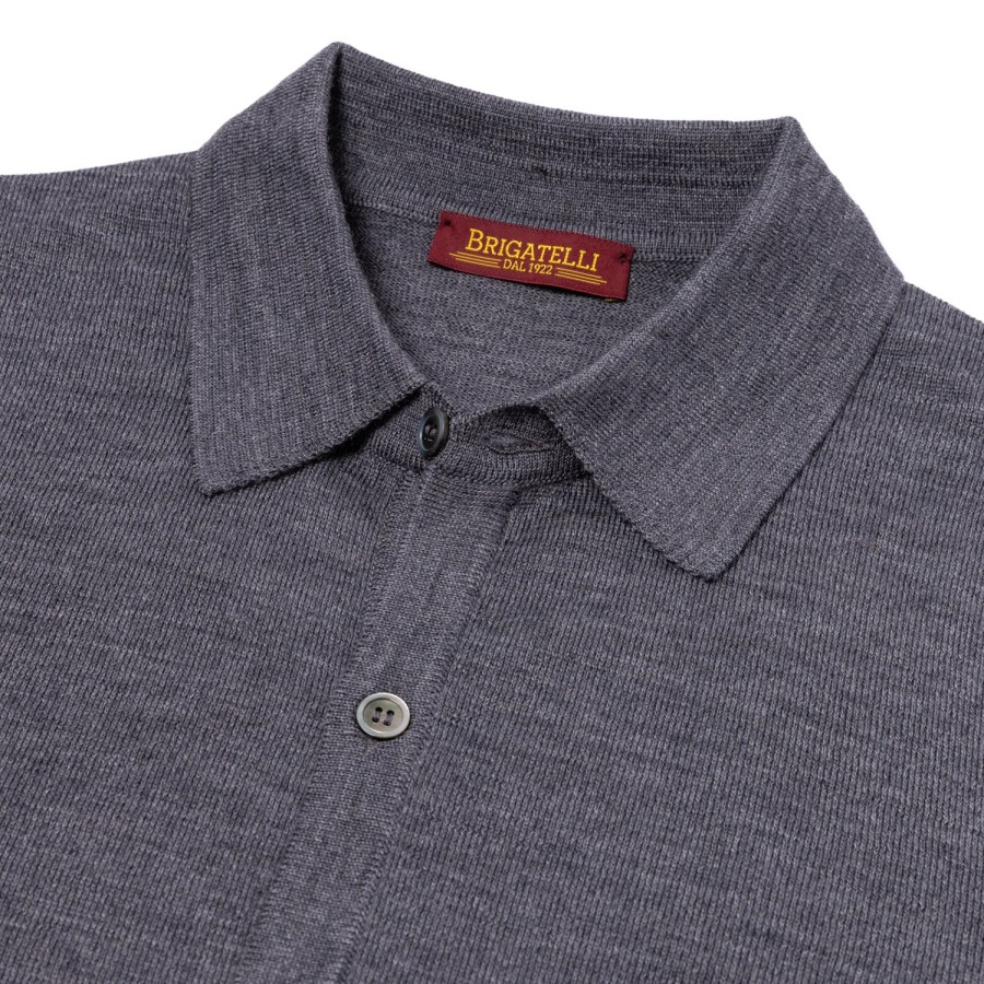 Knitwear | Brigatelli dal 1922 Brigatelli Dal 1922 Per Michael Jondral: Knitted Shirt In The Finest M