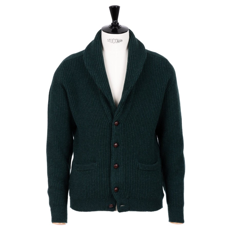 Knitwear | William Lockie Mj Exclusive: Shawl Cardigan "Iconic Shawl" Made From The Fi