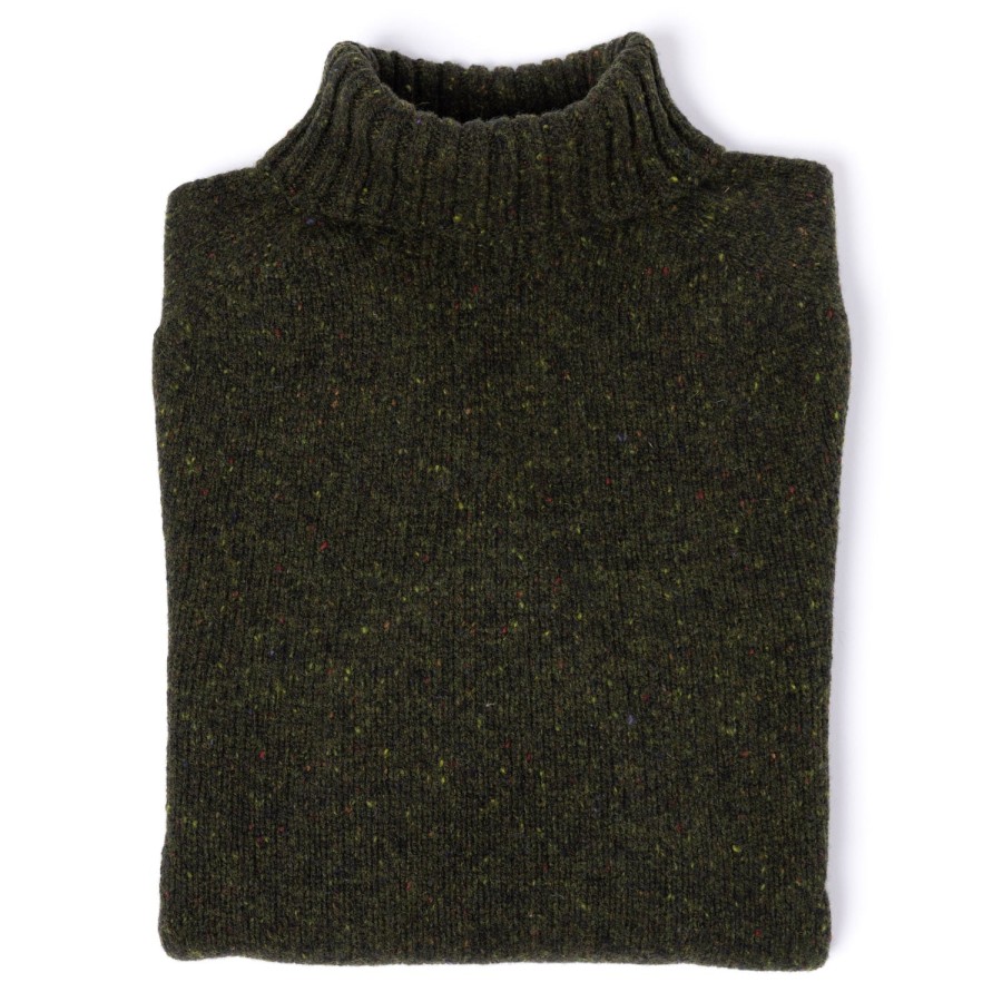 Knitwear | Glenugie Glenugie X Mj: Pure Wool "Donegal Polo Jumper" Sweater - Supersoft Lam