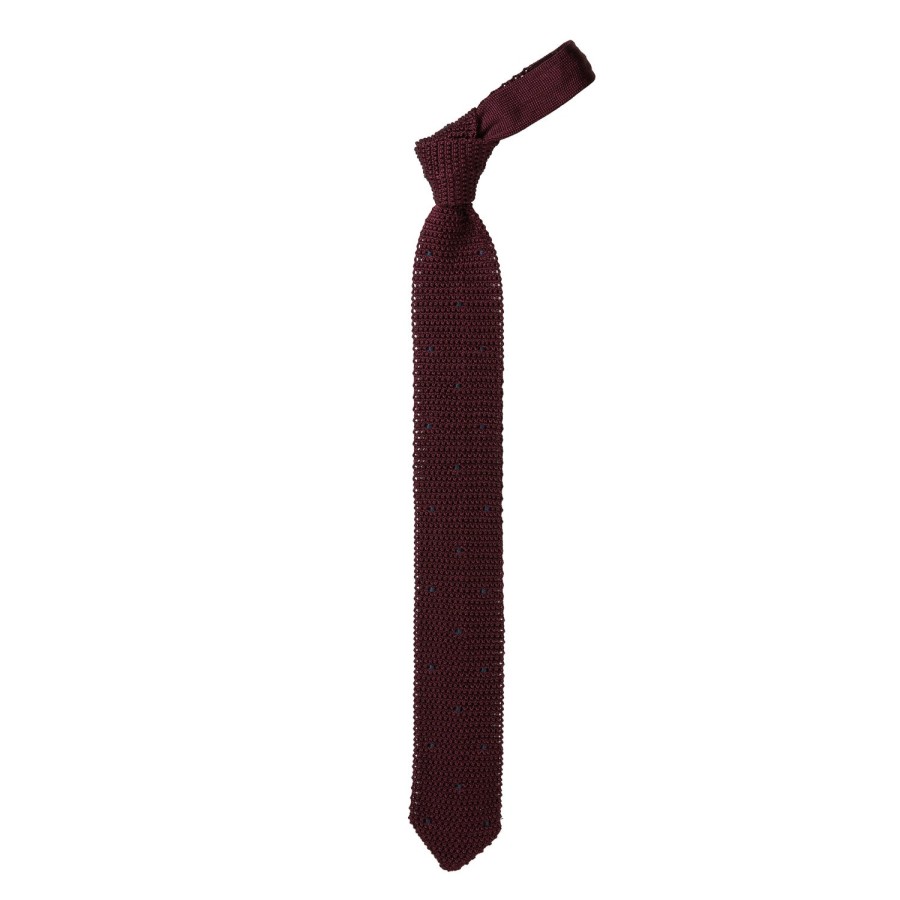 Ties | Petronius Exclusively For Michael Jondral: Petronius Knit Tie "Pois" Made Of Pur