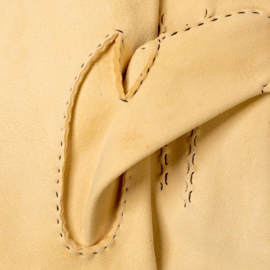 Gloves | Thomas Riemer Wien Gloves "Offizier" Made Of Beige Deerskin