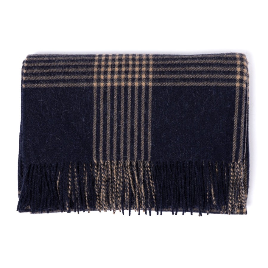 Homewear | Joshua Ellis Joshua Ellis X Mj: Plaid Blanket "New Home Plaid" In Lambswool And Alp