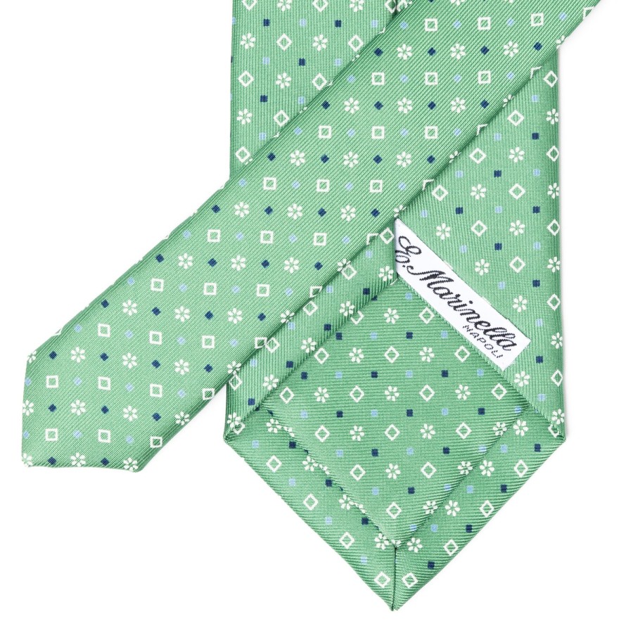 Ties | E. Marinella Mj Exclusive: Patterned Tie "Classico" Made Of Pure English Silk