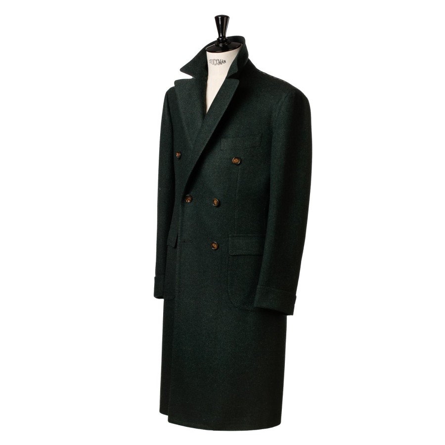 Coats | Cesare Attolini Double Breasted Coat "Spettacolo" Made Of Finest Merino Lambswool - Pu