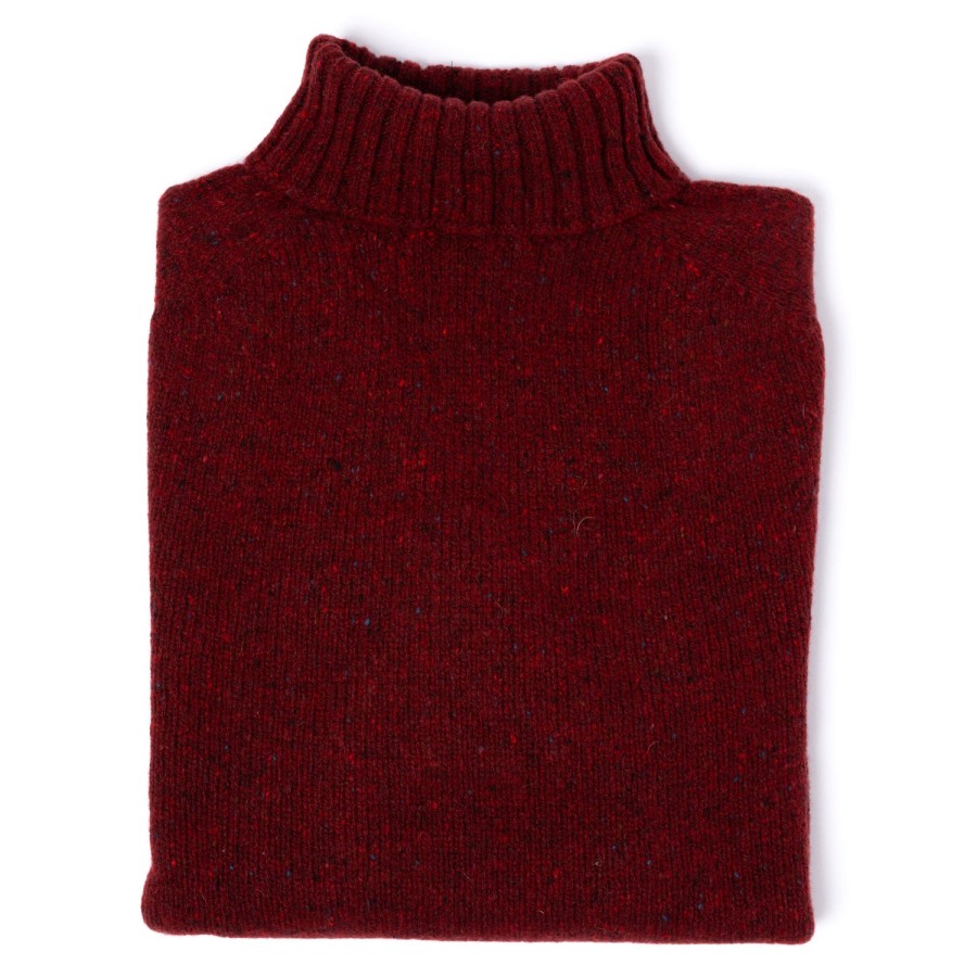 Knitwear | Glenugie Glenugie X Mj: Pure Wool "Donegal Polo Jumper" Sweater - Supersoft Lam