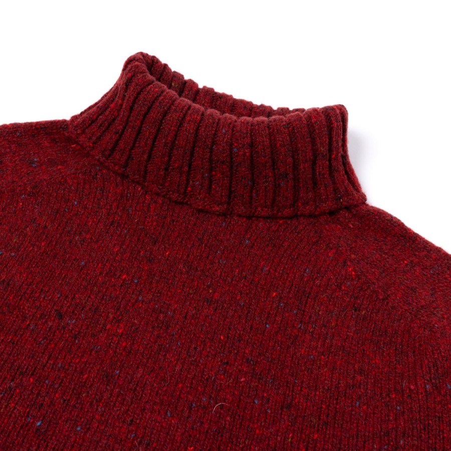 Knitwear | Glenugie Glenugie X Mj: Pure Wool "Donegal Polo Jumper" Sweater - Supersoft Lam