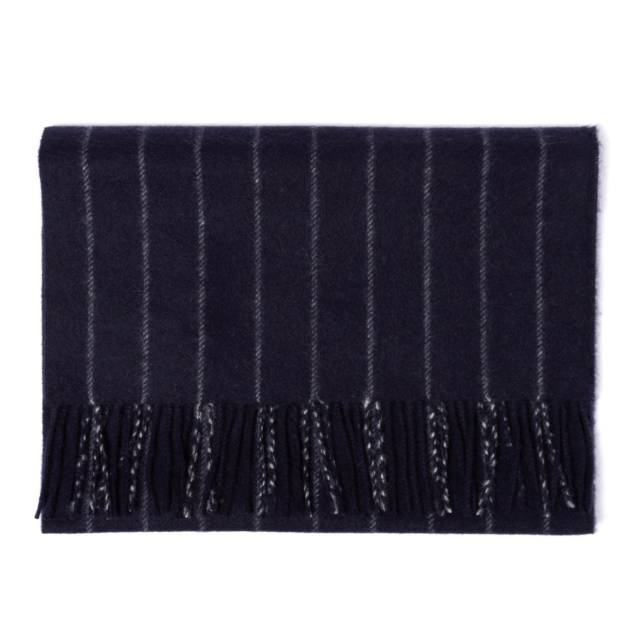 Scarfs | Joshua Ellis Joshua Ellis X Mj: New Jermyn Stripe Plaid Scarf In Pure Scottish Cash