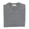 Knitwear | William Lockie Mj Exclusive: Vintage Crew Inset Sweater In Pure Super Geelong Lambswo