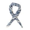 Scarfs | Anderson u0026 Sheppard Neck-Square "Provence Geometric" Made Of Cashmere And Silk