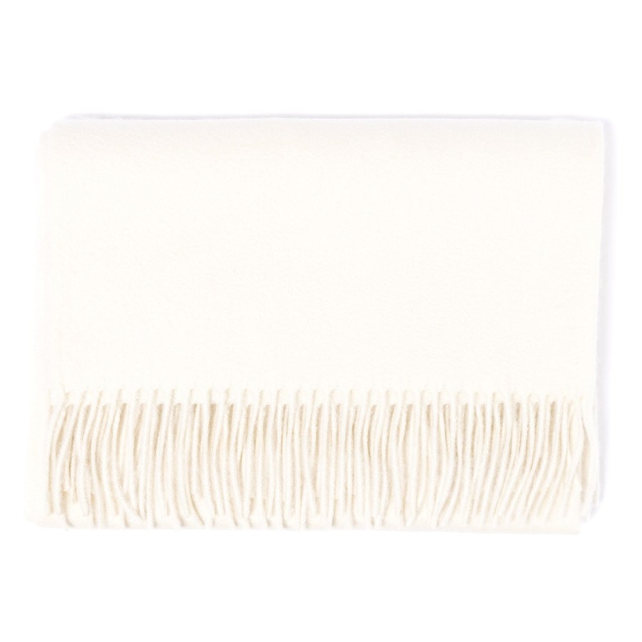 Scarfs | Joshua Ellis Joshua Ellis X Mj: Ripple Plain Stole Scarf In Pure Scottish Cashmere