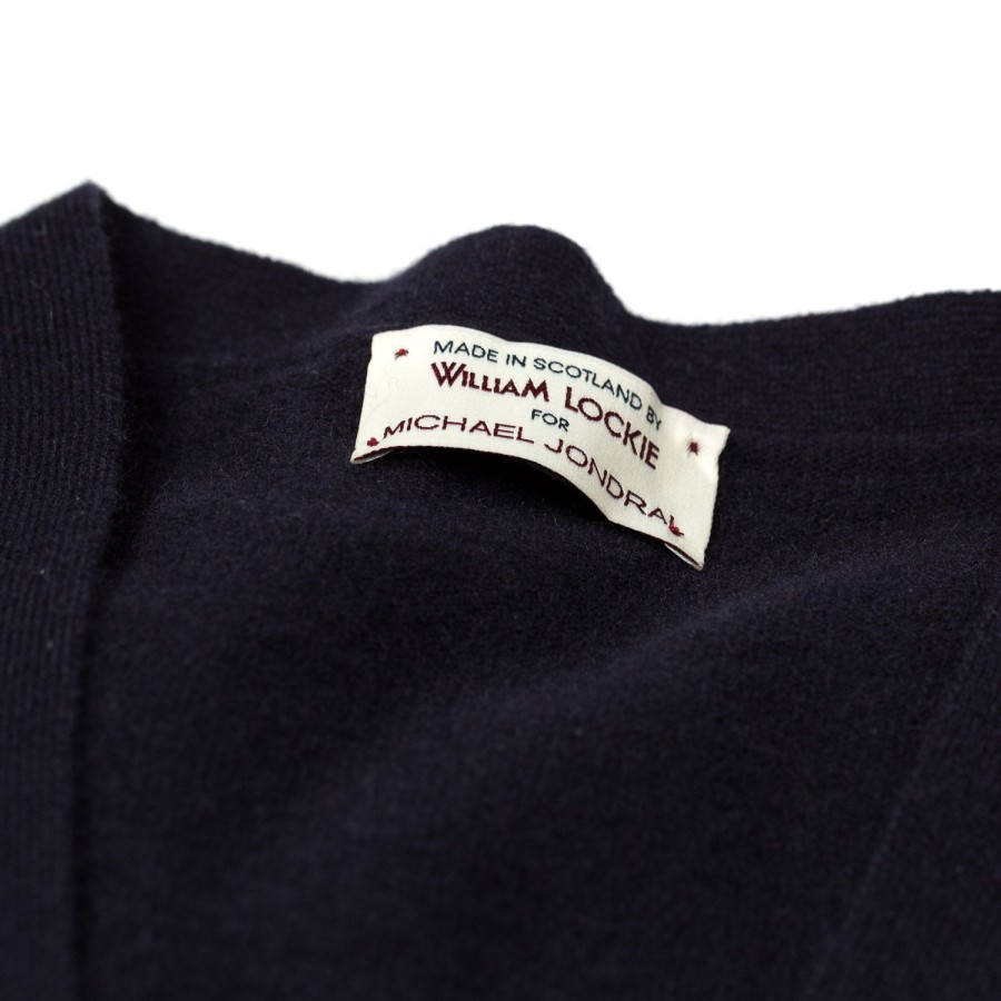 Knitwear | William Lockie Cardigan "Oxton Cardigan" Made Of Fine Scottish 1 Ply Cashmere