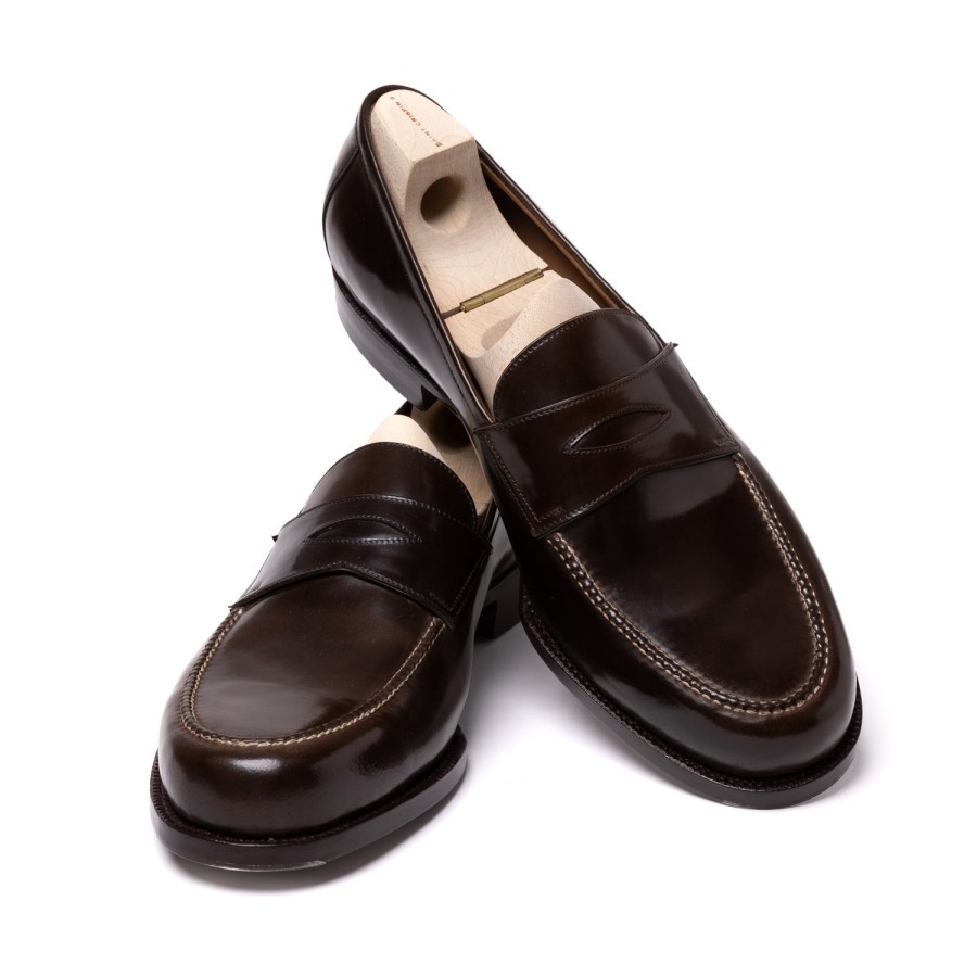 S | Saint Crispin's Limited Edition: Loafer "American Casual Penny" Made Of Original Horwe