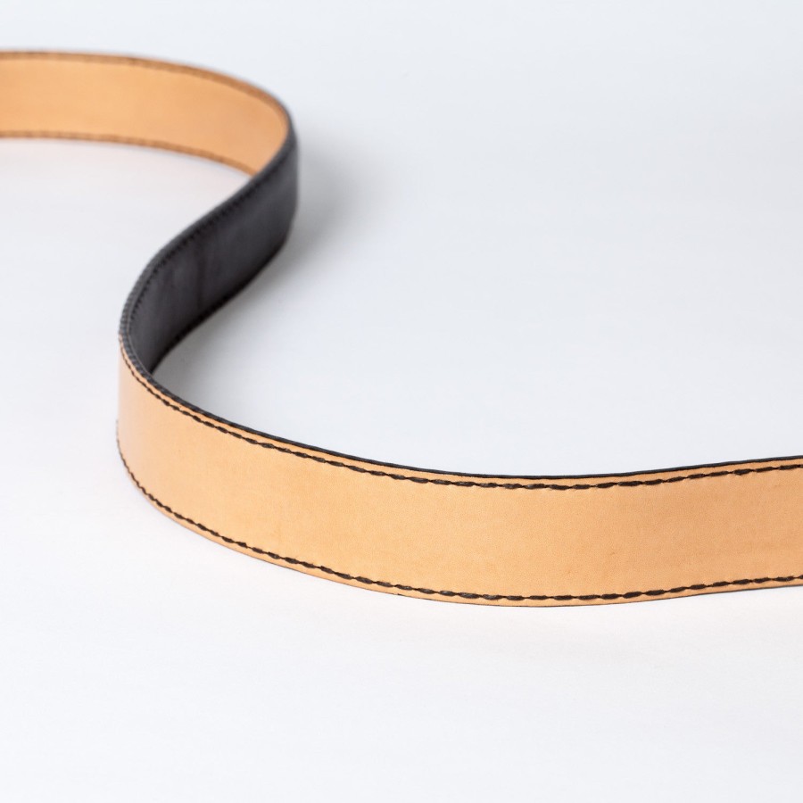 Belts | Saint Crispin's Dark Brown Calfskin Belt - Hand-Colored