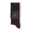 Stockings | Sozzi Knee Sock "College Stripe" Made Of A Cashmere Mix