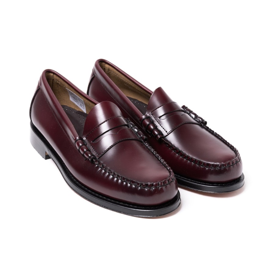 S | G.H. Bass Penny Loafers "The Original Weejun" In Calf Leather