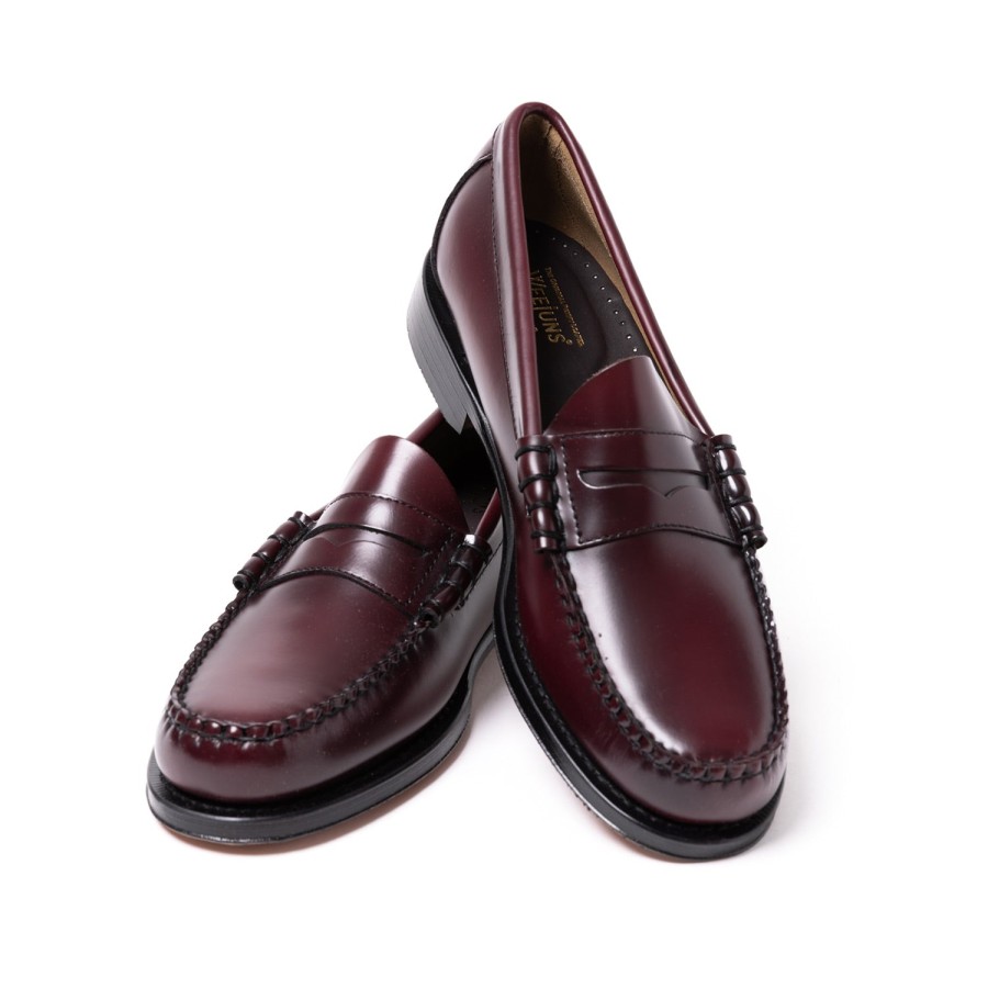 S | G.H. Bass Penny Loafers "The Original Weejun" In Calf Leather