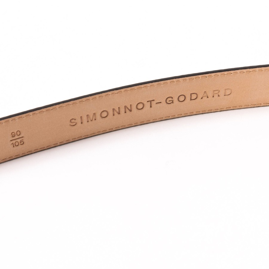 Belts | Simonnot-Godard Belt Made Of Original "Taurillons" Cub Leather - Handcrafted