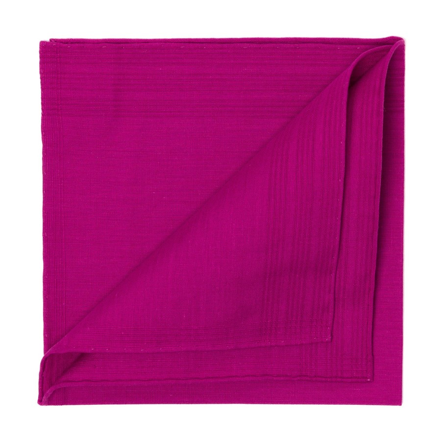 Handkerchiefs | Simonnot-Godard Duras Prune Pocket Square Made Of Linen And Cotton