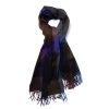 Scarfs | Joshua Ellis Joshua Ellis X Mj: Pure Scottish Cashmere Ripple Check Stole Scarf