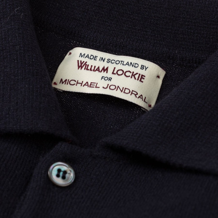 Knitwear | William Lockie Knitted Polo "Oxton Sportshirt" Made Of Fine Scottish 1-Ply Cashmere