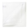 Taschentucher | Simonnot-Godard White Handkerchief "Sarabande" Made Of Cotton - Hand-Rolled