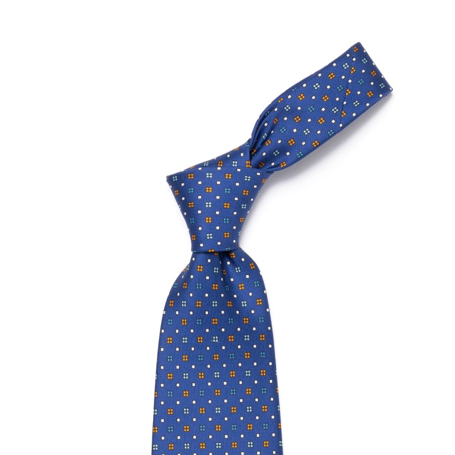 Ties | E. Marinella Mj Exclusive: Patterned Tie "Classico" Made Of Pure English Silk